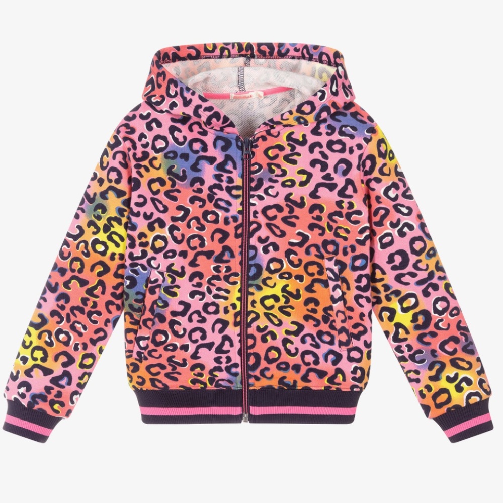 Billieblush zip up hoodie girl 4 cotton